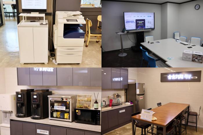 3D프린터와 복합기 회의실 카페 등의 인프라를 청년에게 무료로 제공하는 유유기지 부평 출처비즈인천