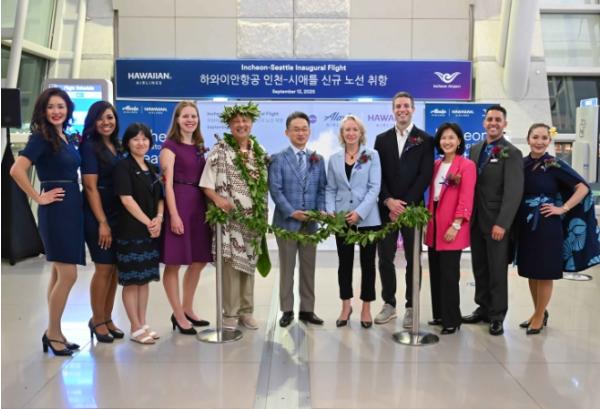 인천공항, 하와이안항공 시애틀 취항으로 미주 노선 확대 기사 이미지