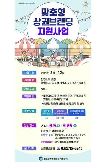 “골목상권 경쟁력 키운다”… 인천시 상권브랜딩 지원사업 추진 기사 이미지