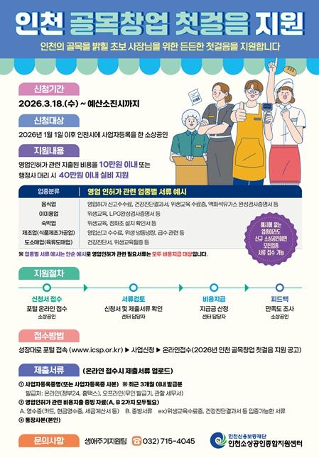 창업 초기 비용 줄인다…인천시, 인허가 비용 지원 나서 기사 이미지